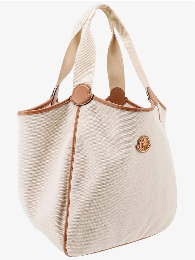 Nalani Canvas Tote Bag Beige - MONCLER - BALAAN 2