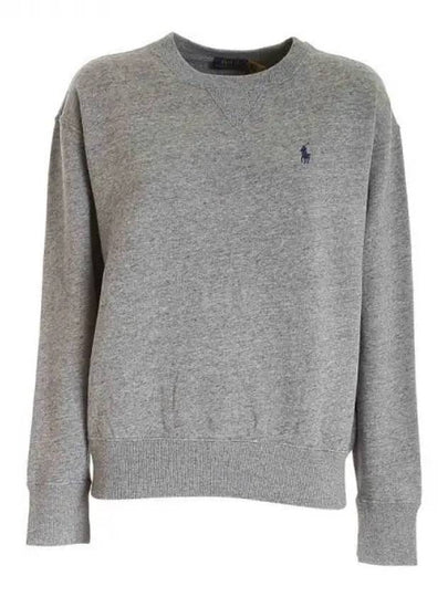 Embroidered Logo Pony Sweatshirt Grey - POLO RALPH LAUREN - BALAAN 2