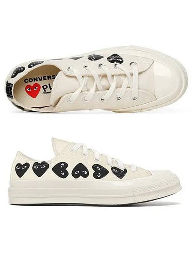 P1K126 2 Play Multi Heart Chuck Taylor Low Sneakers 1136801 - COMME DES GARCONS - BALAAN 1