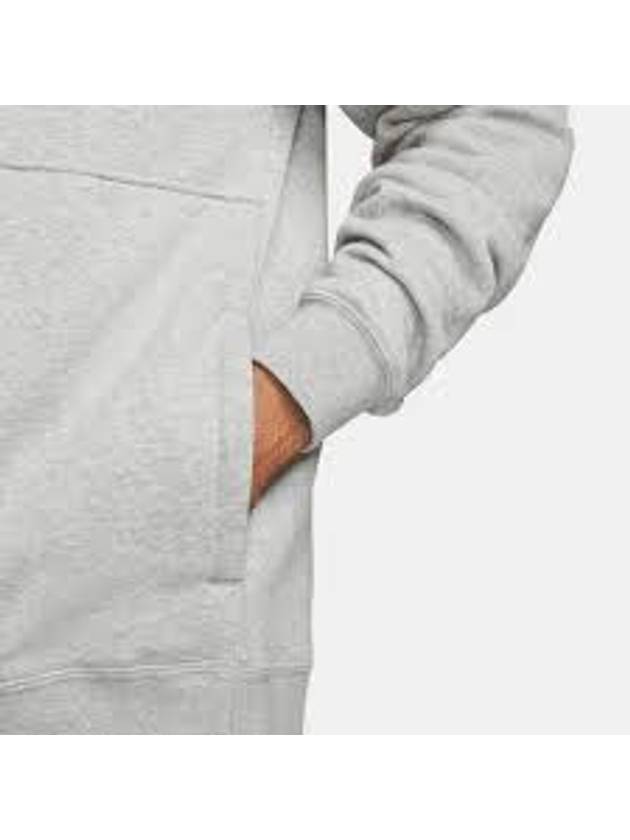 Sportswear Club Brushed Half Zip Up Sweatshirt Grey - NIKE - BALAAN 4