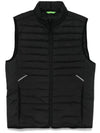 Padded Regular Fit Water-Repellent Fabric Vest Black - HUGO BOSS - BALAAN 1