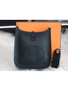 Evelyne 16 Clemence Gold Cross Bag Black - HERMES - BALAAN 2