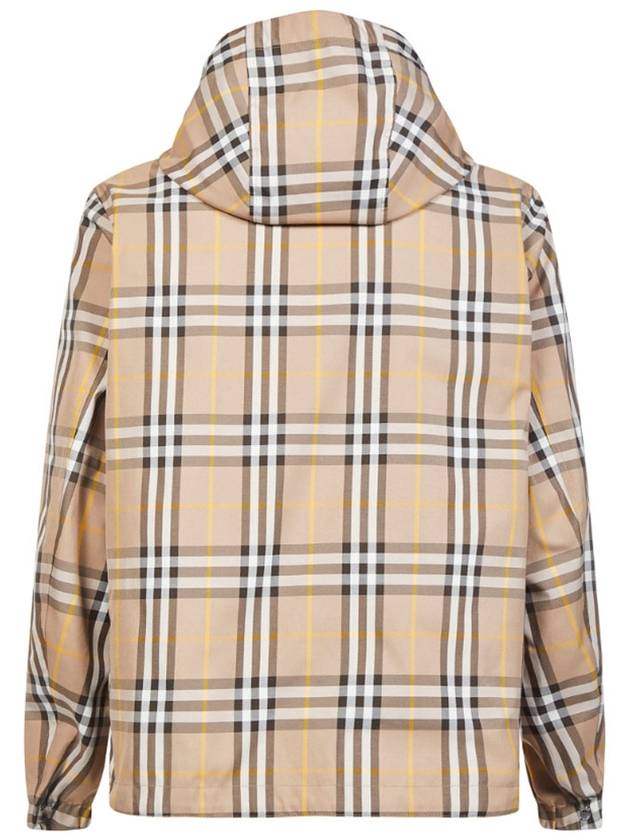 Vintage Check Reversible Hooded Jacket Beige - BURBERRY - BALAAN 3