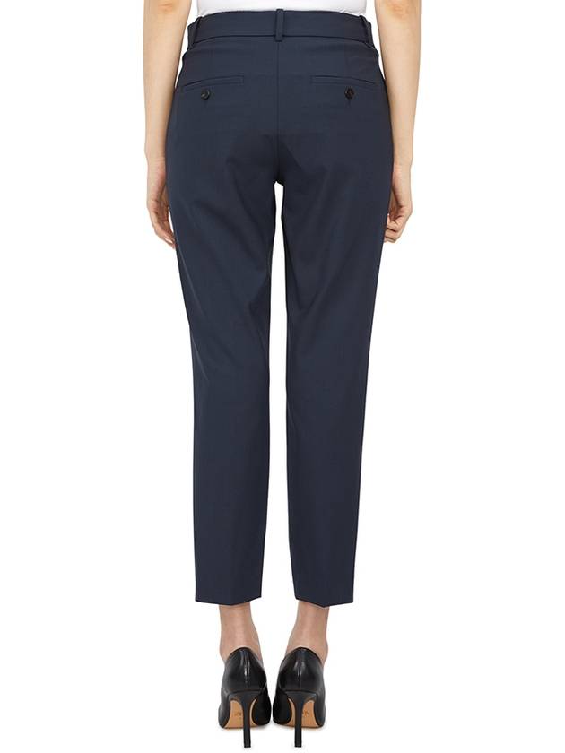 Women's Good Wool Treeca Crop Pants Navy - THEORY - BALAAN 5