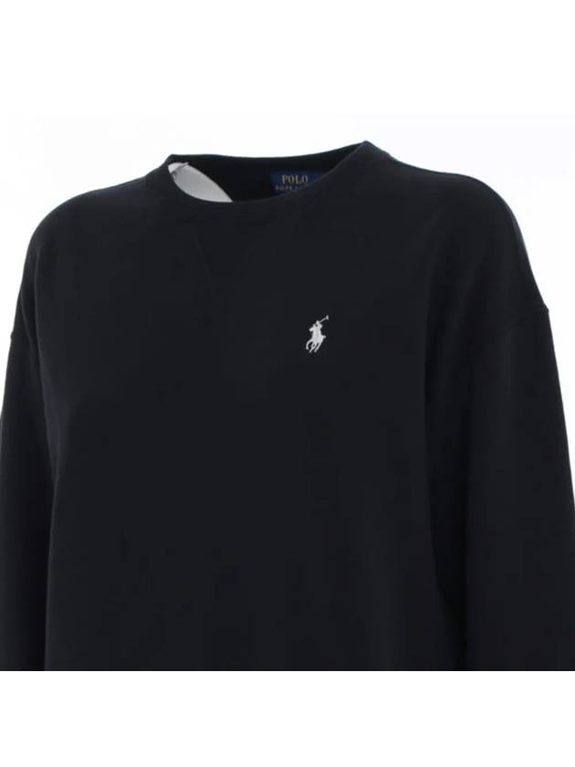 Embroidered Logo Pony Sweatshirt Black - POLO RALPH LAUREN - BALAAN 4