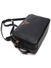 Vitello Phoenix Double Zipper Cross Bag Black - PRADA - BALAAN 6