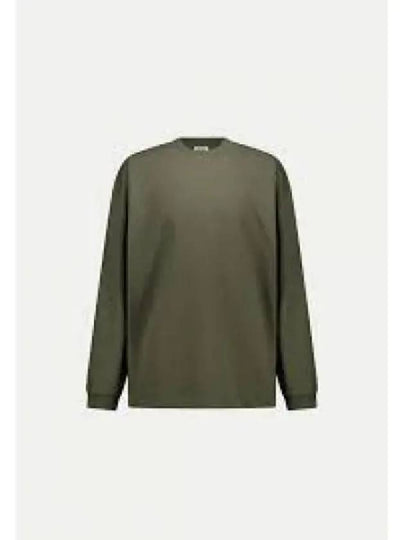 Tape Three Print Cotton Jersey Long Sleeve T-Shirt Green - STONE ISLAND - BALAAN 2