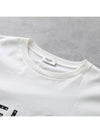 Crystal Logo Short Sleeve T-Shirt White - CELINE - BALAAN 4