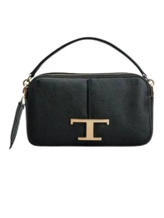 T Timeless Leather Cross Bag Black - TOD'S - BALAAN 2