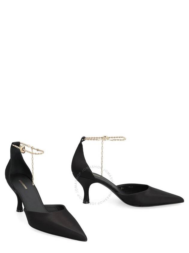 Dana Ankle Chain Pumps Black - SALVATORE FERRAGAMO - BALAAN 3