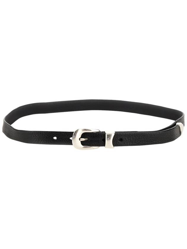 Men's 2cm Leather Belt Black - OUR LEGACY - BALAAN 3