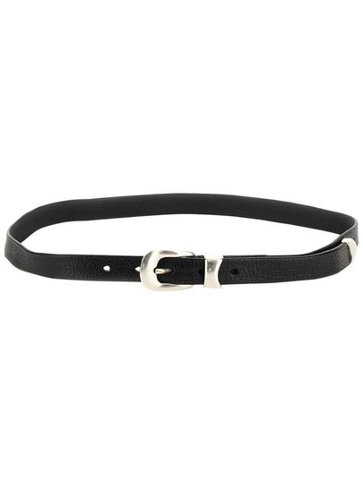 Men's 2cm Leather Belt Black - OUR LEGACY - BALAAN 2