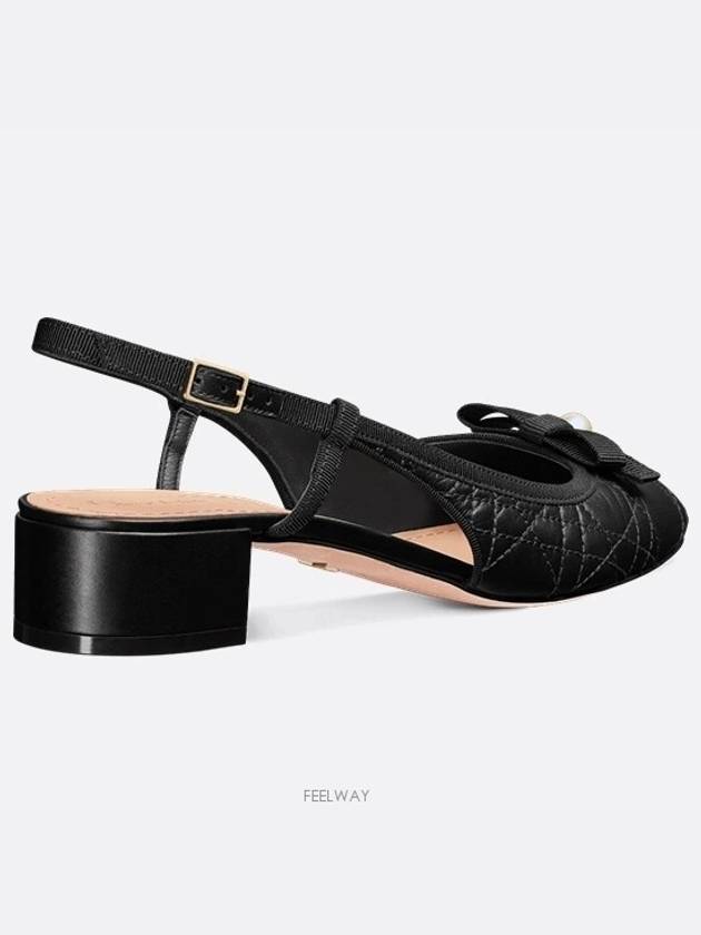 Dior Ballet Slingback Pumps Black Quilted Cannage Calfskin - DIOR - BALAAN 5