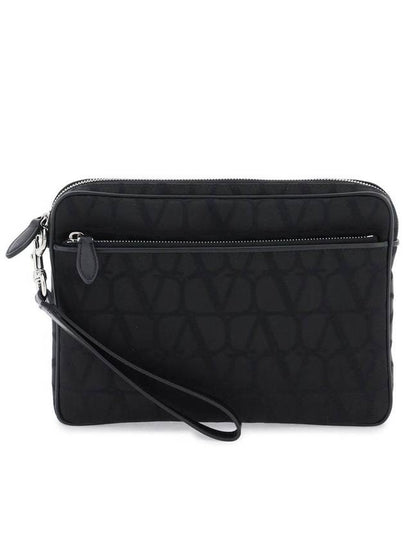 Toilet Econograph Clutch Bag Black - VALENTINO - BALAAN 2