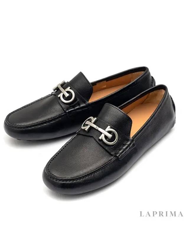 Gancini Ornament Driving Shoes Black - SALVATORE FERRAGAMO - BALAAN 5