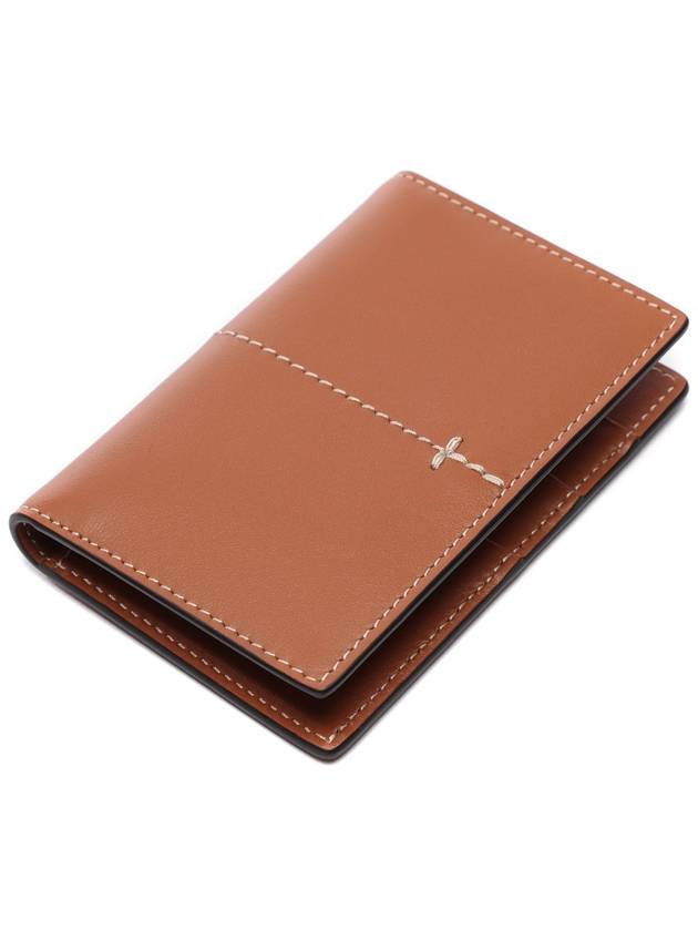 Stitch Card Wallet Brown - TOD'S - BALAAN 6