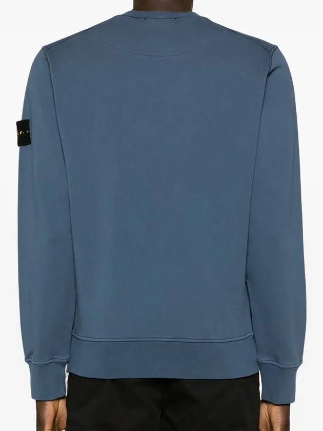 Wappen Patch Garment Dyed Sweatshirt Avio Blue - STONE ISLAND - BALAAN 5