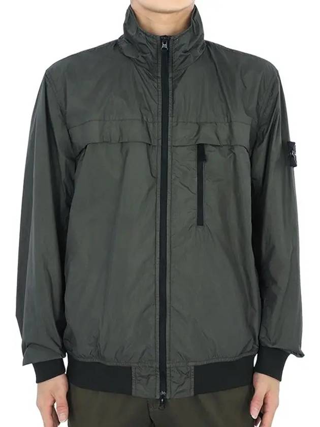 Compass Badge Pleated Windbreaker Khaki - STONE ISLAND - BALAAN 2