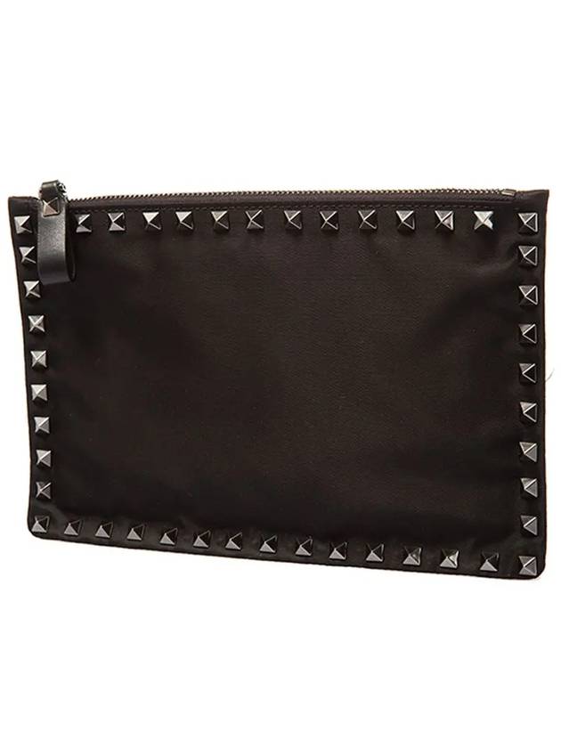 11th Anniversary Rockstud Fabric Clutch Bag JY0P0566NOV 0NO - VALENTINO - BALAAN 2