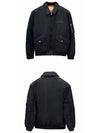 Logo patch bomber blouson zip up jacket black men s 2W83A889O 38NO TJ - CELINE - BALAAN 4