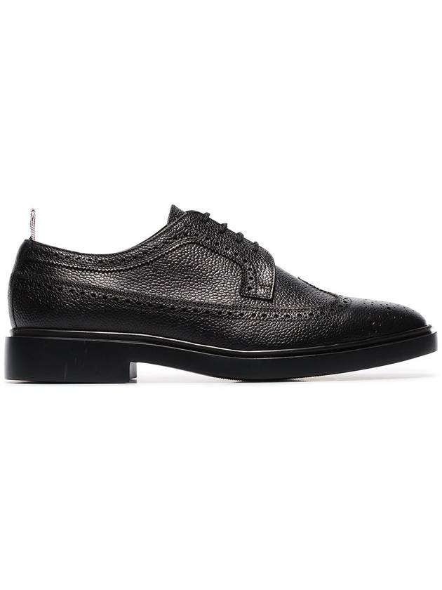 Men's Classic Long Wing Brogue Lace Up Brogue Shoes Black - THOM BROWNE - BALAAN 2