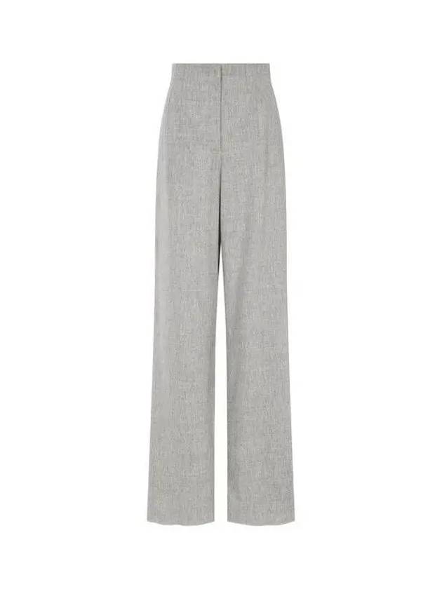 Women s Cashmere Wool Bandless Pants Melange Gray 270478 - EMPORIO ARMANI - BALAAN 1