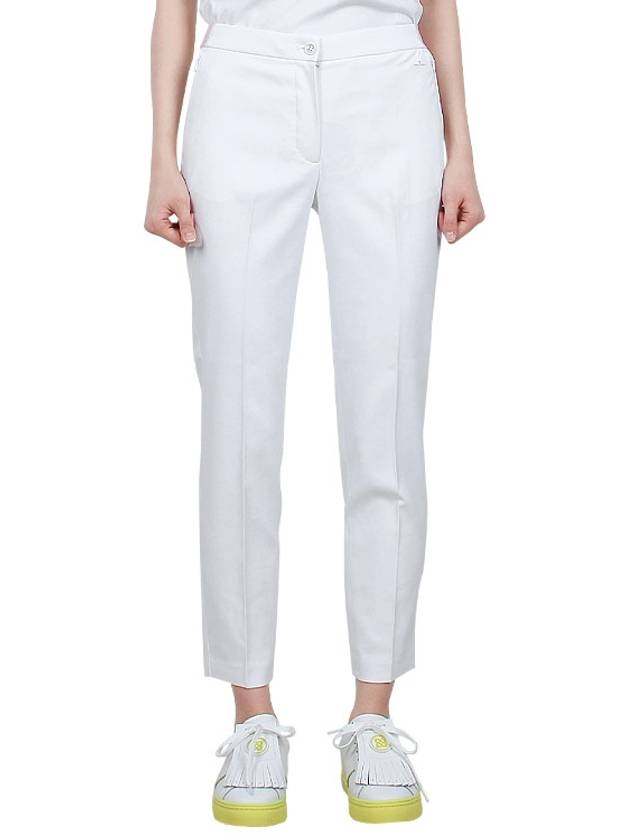 Women's Elle Stretch Straight Pants White - J.LINDEBERG - BALAAN 3