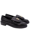 Loafers Lambskin Gold Black - CHANEL - BALAAN 1