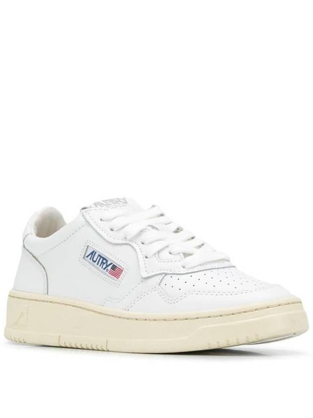 Medalist Leather Low Top Sneakers White - AUTRY - BALAAN 5