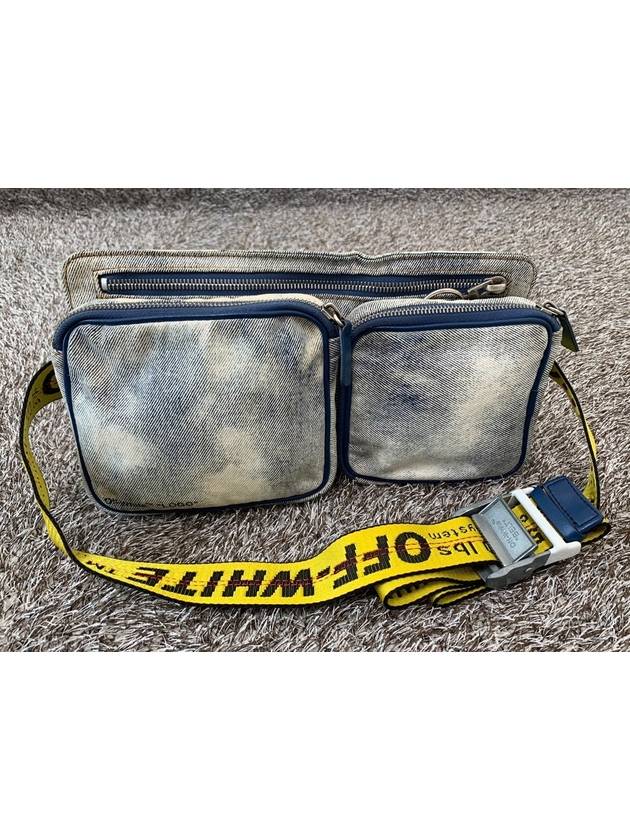 Denim washed belt bag - OFF WHITE - BALAAN 1