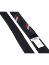 Three-Line Engineer Stripe Wool  Neck Tie Navy - THOM BROWNE - BALAAN 5