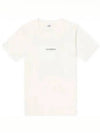 24/1 Jersey Garment Dyed Logo Short Sleeve T-Shirt White - CP COMPANY - BALAAN 2