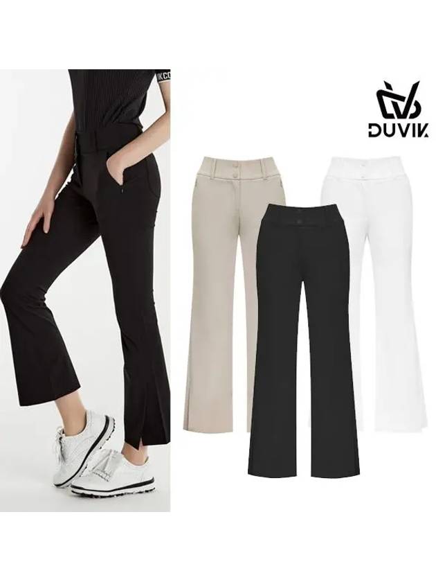 spandex back banding semi bootcut pants DE1WPT311 - DUVIK - BALAAN 1