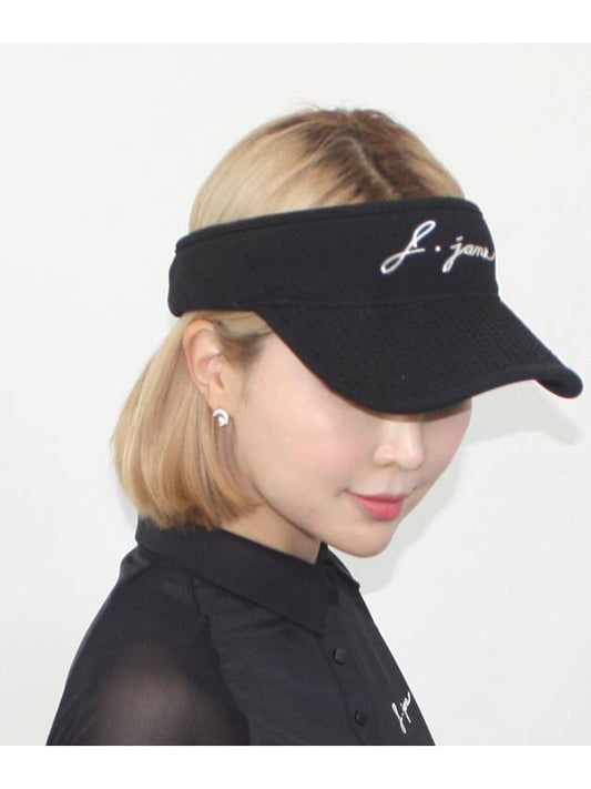 golf wear waffle sun cap Black - J JANE - BALAAN 1