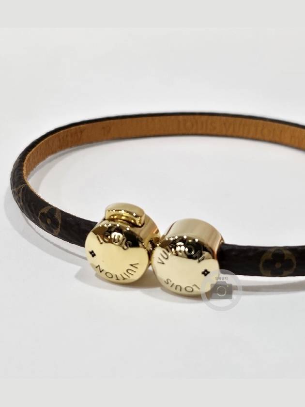 Historic Mini Monogram Bracelet Brown - LOUIS VUITTON - BALAAN 3