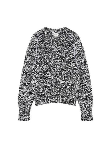 Women s Raglan Sleeve Bokashi Wool Sweater Black 270020 - PAUL SMITH - BALAAN 1