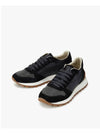 Suede Techno Fabric Runner Low Top Sneakers Black - BRUNELLO CUCINELLI - BALAAN 2