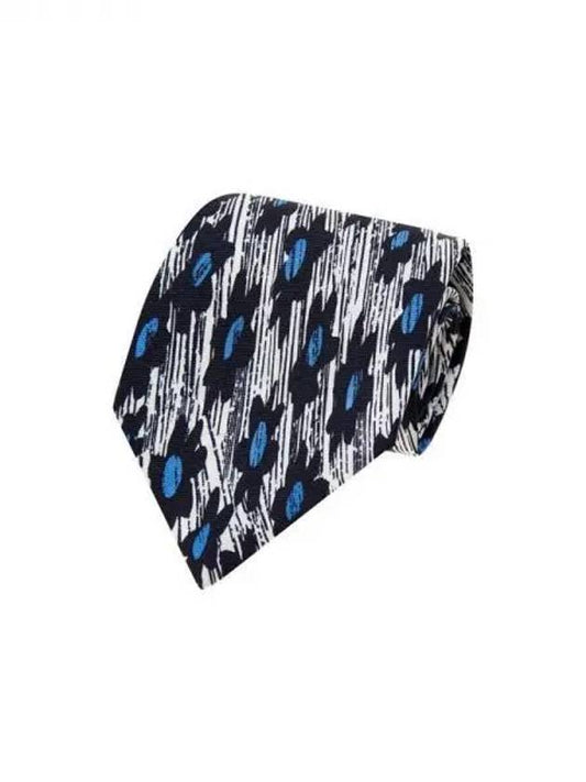 30 9 29 Flower pattern silk tie navy 271197 - PAUL SMITH - BALAAN 1