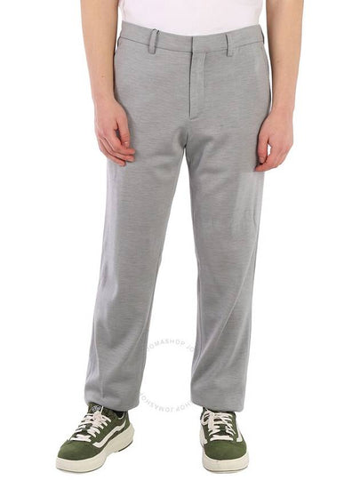 Cashmere Silk Jersey Fit Straight Pants Gray - BURBERRY - BALAAN 2