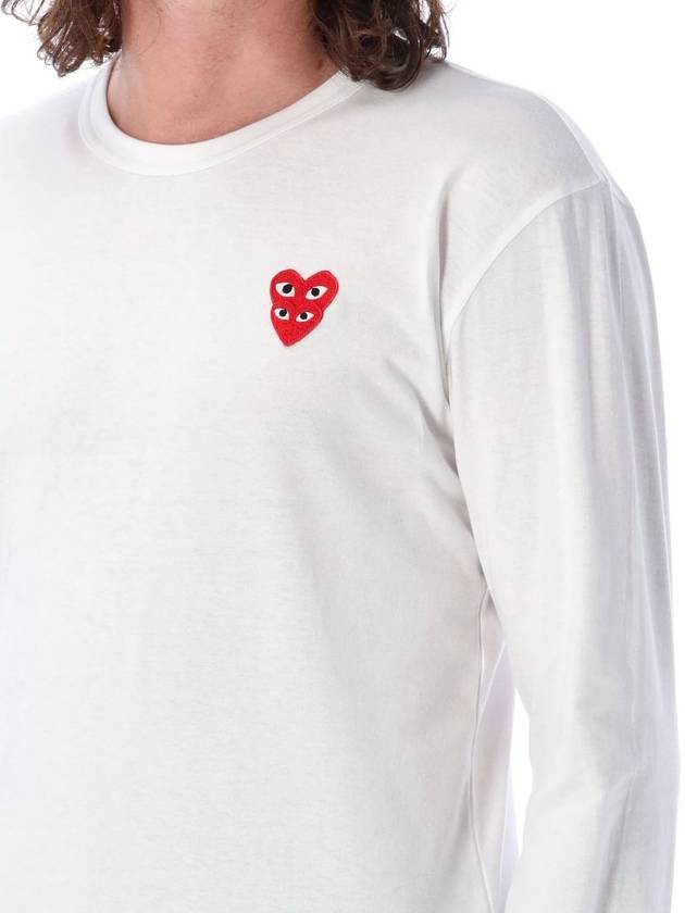 Double Heart L/S Tee - COMME DES GARCONS PLAY - BALAAN 3