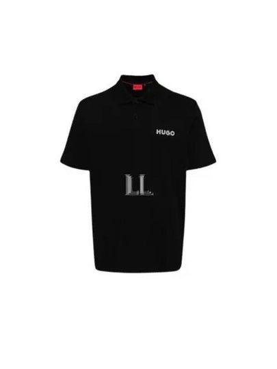 Drocholo Short Sleeve Pk Shirt Black - HUGO BOSS - BALAAN 2