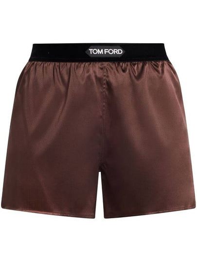 Short Pants SH0021FAX881KB750 DARK BROWN Brown - TOM FORD - BALAAN 2