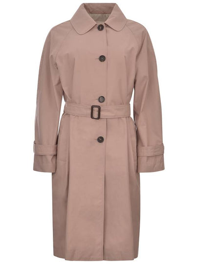 Women's Button Belt Trench Coat Rose - MAX MARA - BALAAN 2