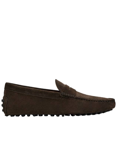 Men's Suede Gommino Driving Shoes Brown - TOD'S - BALAAN 2