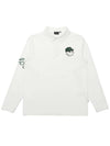 BUCKET TECH POLO T SHIRT OFF WHITE MAN - MALBON GOLF - BALAAN 1