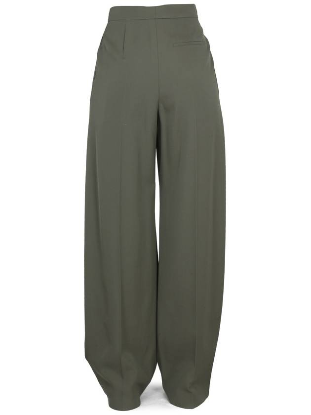 Women's High Waist Wide Pants Green - ALEXANDER MCQUEEN - BALAAN 5