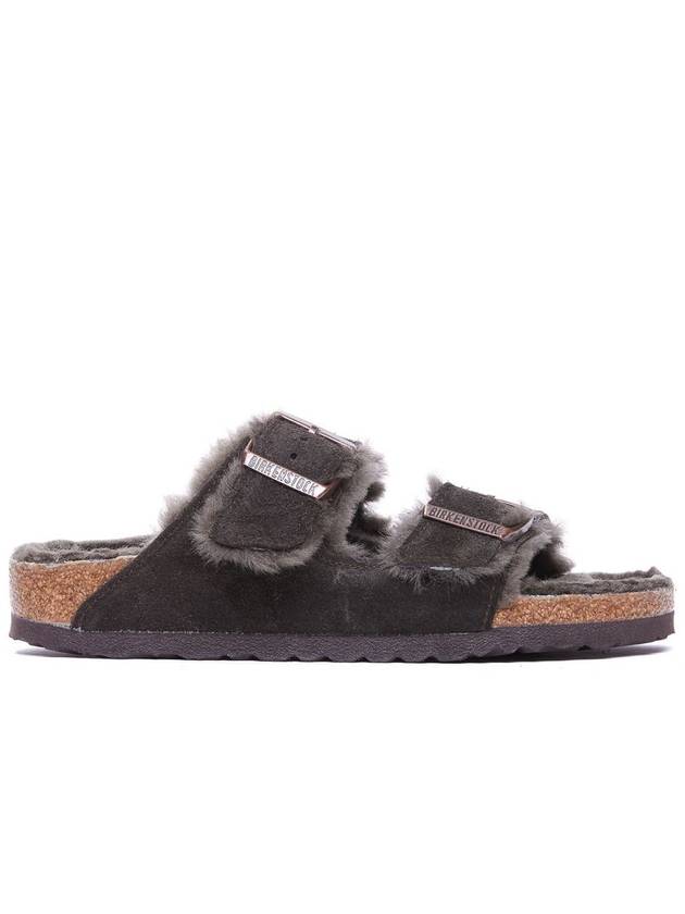 Arizona Shearling Medium Sandals Mocha - BIRKENSTOCK - BALAAN 2