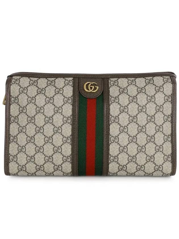 Ophidia GG Clutch Bag Beige Ebony - GUCCI - BALAAN 3