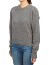 Heart Logo Cashmere Knit Top Grey - AMI - BALAAN 3