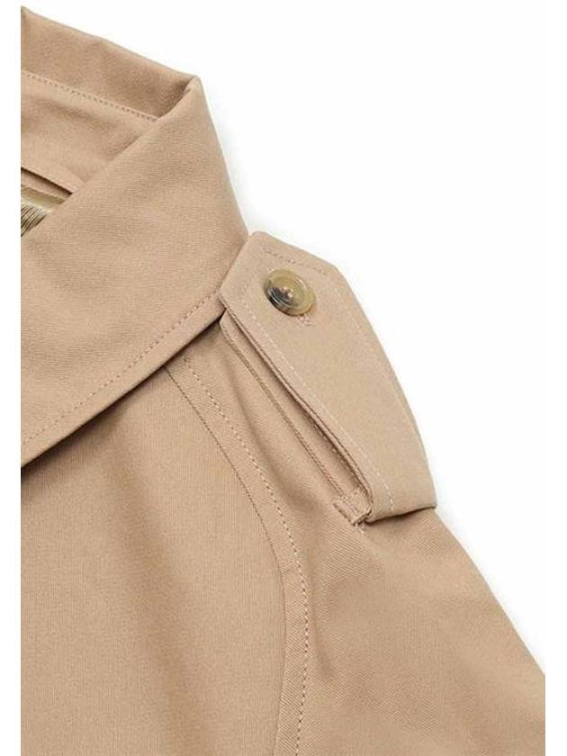 Greta Double Breasted Cotton Trench Coat Beige - A.P.C. - BALAAN 5